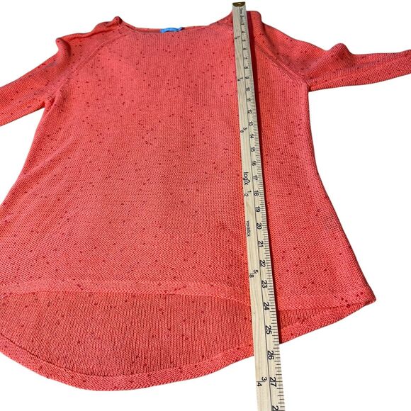 J. McLaughlin Pullover Sequin Knit Sweater Womens Sz. Medium  Red Orange Sparkle - Picture 9 of 11